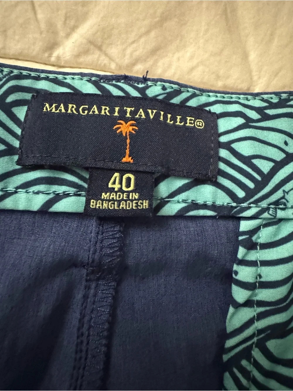 Margaritaville Navy Blue Swim Board Shorts